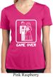 White Game Over Ladies Moisture Wicking V-neck Shirt
