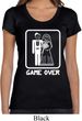 White Game Over Ladies Scoop Neck Shirt