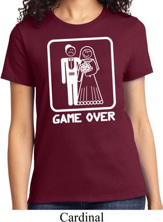 White Game Over Ladies Shirt