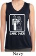 White Game Over Ladies Sleeveless Moisture Wicking Shirt