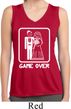 White Game Over Ladies Sleeveless Moisture Wicking Shirt