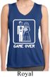 White Game Over Ladies Sleeveless Moisture Wicking Shirt