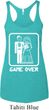 White Game Over Ladies Tri Blend Racerback Tank Top