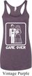 White Game Over Ladies Tri Blend Racerback Tank Top