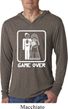 White Game Over Lightweight Hoodie Shirt