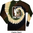 White Game Over Long Sleeve Tie Dye Shirt