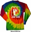White Game Over Long Sleeve Tie Dye Shirt