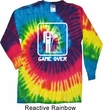 White Game Over Long Sleeve Tie Dye Shirt