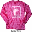 White Game Over Long Sleeve Tie Dye Shirt