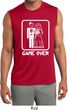 White Game Over Mens Sleeveless Moisture Wicking Shirt