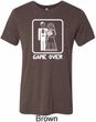 White Game Over Mens Tri Blend Crewneck Shirt