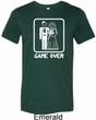 White Game Over Mens Tri Blend Crewneck Shirt