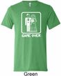 White Game Over Mens Tri Blend Crewneck Shirt