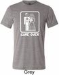 White Game Over Mens Tri Blend Crewneck Shirt