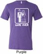 White Game Over Mens Tri Blend Crewneck Shirt