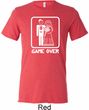 White Game Over Mens Tri Blend Crewneck Shirt
