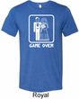 White Game Over Mens Tri Blend Crewneck Shirt