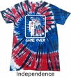 White Game Over Patriotic Tie Dye Shirt