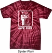 White Game Over Spider Tie Dye Shirt