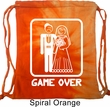 White Game Over Tie Dye Bag