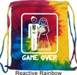 White Game Over Tie Dye Bag