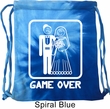 White Game Over Tie Dye Bag