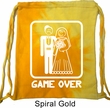 White Game Over Tie Dye Bag