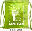 White Game Over Tie Dye Bag