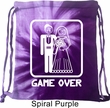 White Game Over Tie Dye Bag