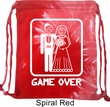 White Game Over Tie Dye Bag