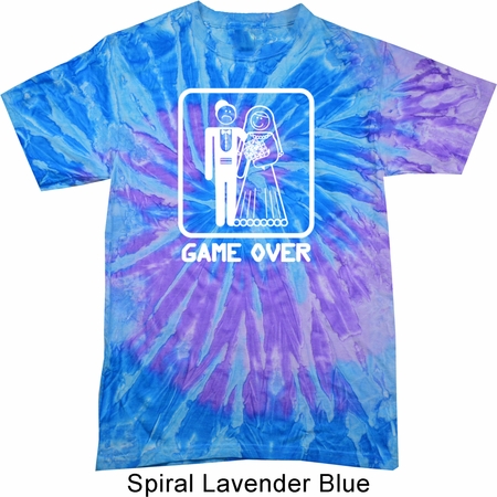 White Game Over Tie Dye Shirt