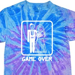 White Game Over Tie Dye Shirt
