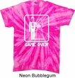 White Game Over Twist Tie Dye Shirt