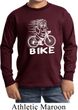 White Penguin Power Bike Kids Long Sleeve Shirt