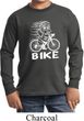 White Penguin Power Bike Kids Long Sleeve Shirt