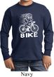 White Penguin Power Bike Kids Long Sleeve Shirt