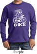White Penguin Power Bike Kids Long Sleeve Shirt