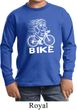 White Penguin Power Bike Kids Long Sleeve Shirt
