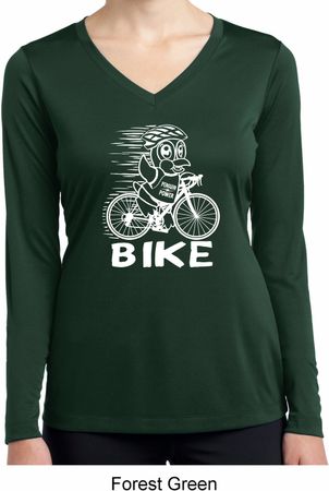 White Penguin Power Bike Ladies Dry Wicking Long Sleeve Shirt