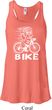 White Penguin Power Bike Ladies Flowy Racerback Tanktop