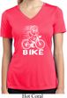 White Penguin Power Bike Ladies Moisture Wicking V-neck Shirt
