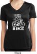 White Penguin Power Bike Ladies Moisture Wicking V-neck Shirt