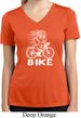 White Penguin Power Bike Ladies Moisture Wicking V-neck Shirt