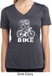 White Penguin Power Bike Ladies Moisture Wicking V-neck Shirt