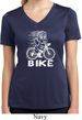 White Penguin Power Bike Ladies Moisture Wicking V-neck Shirt