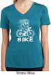 White Penguin Power Bike Ladies Moisture Wicking V-neck Shirt