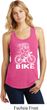 White Penguin Power Bike Ladies Racerback Tank Top
