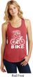 White Penguin Power Bike Ladies Racerback Tank Top
