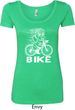 White Penguin Power Bike Ladies Scoop Neck Shirt