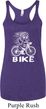 White Penguin Power Bike Ladies Tri Blend Racerback Tank Top